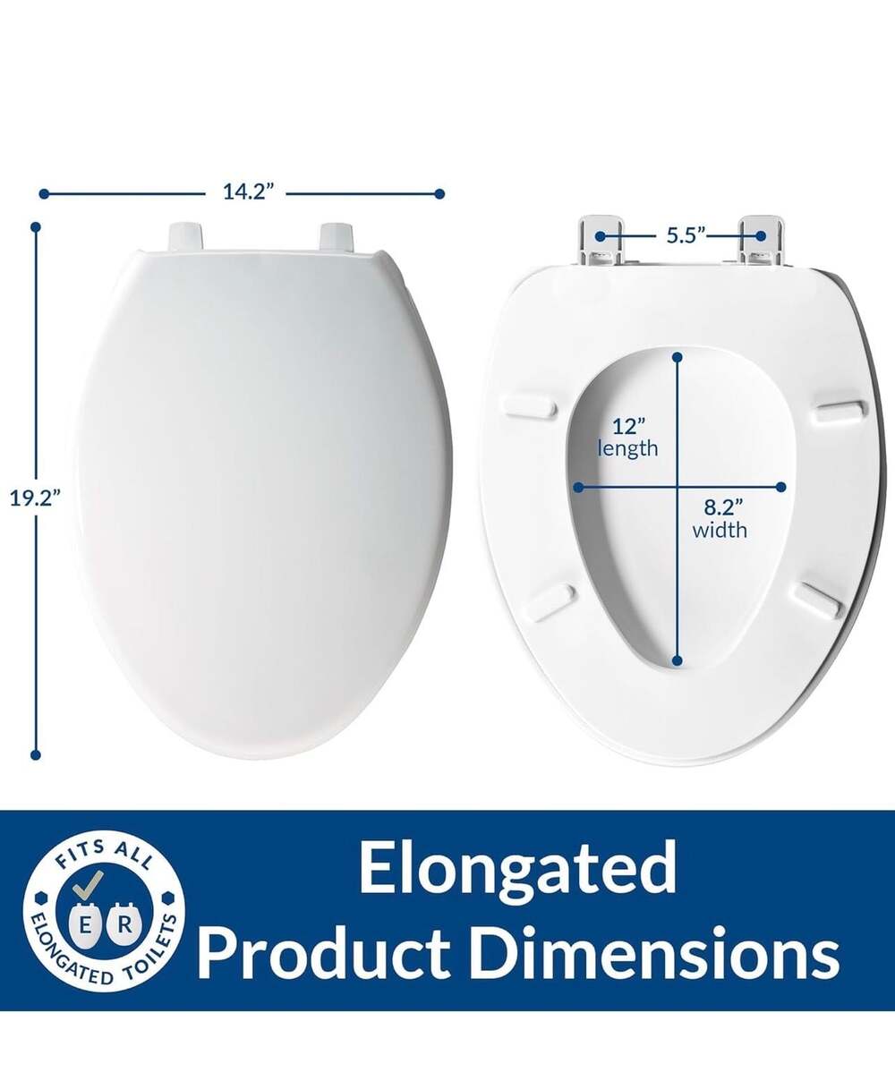 BEMIS 7800TDG Commercial Closed Front Plastic Toilet Seat